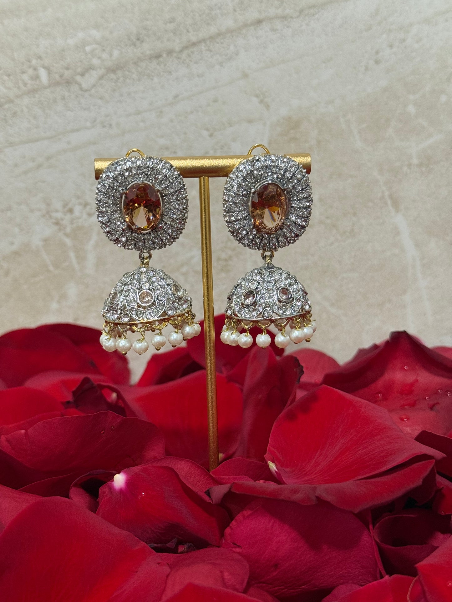 Pearl Drop Jhumkas