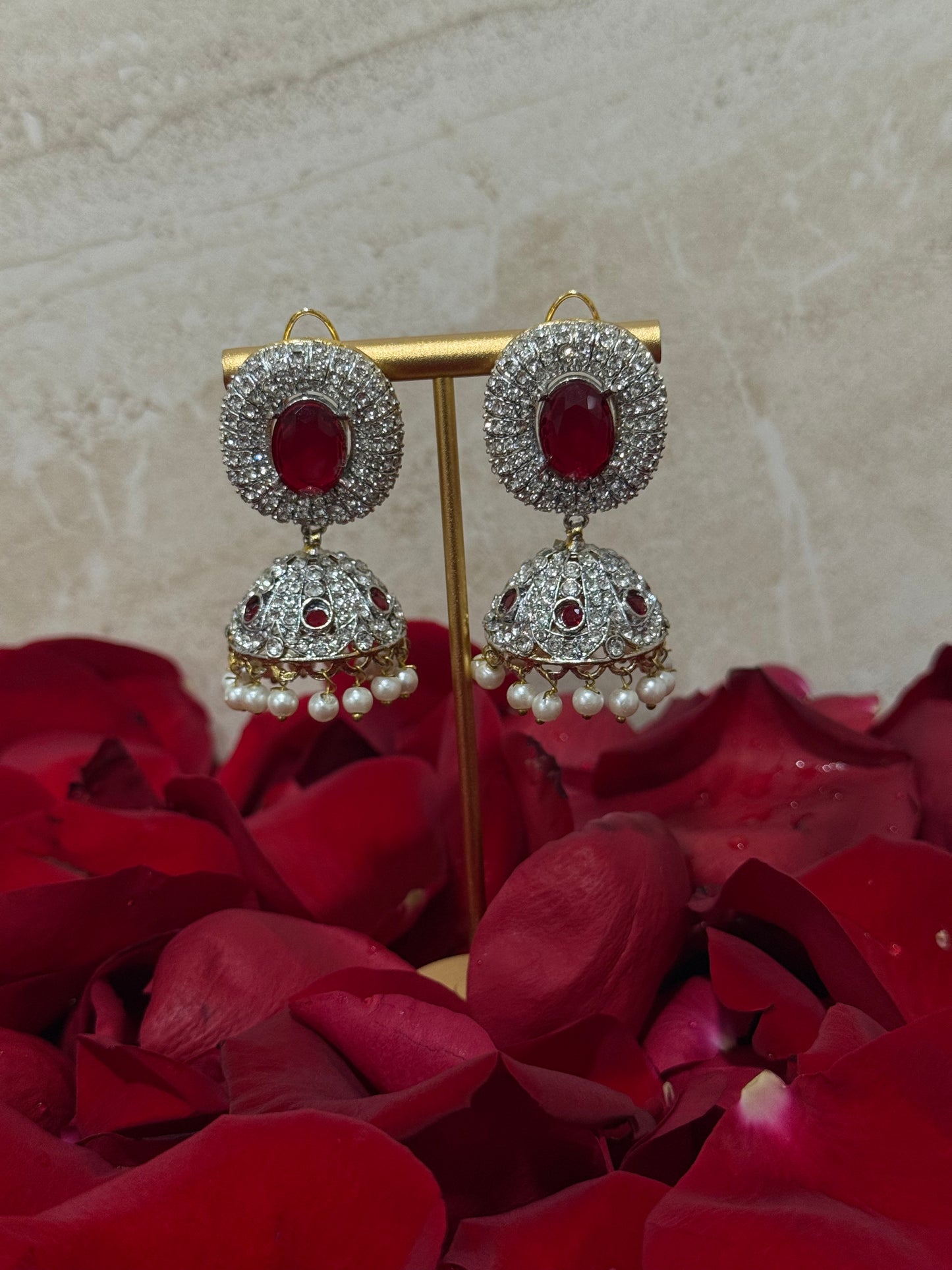 Pearl Drop Jhumkas
