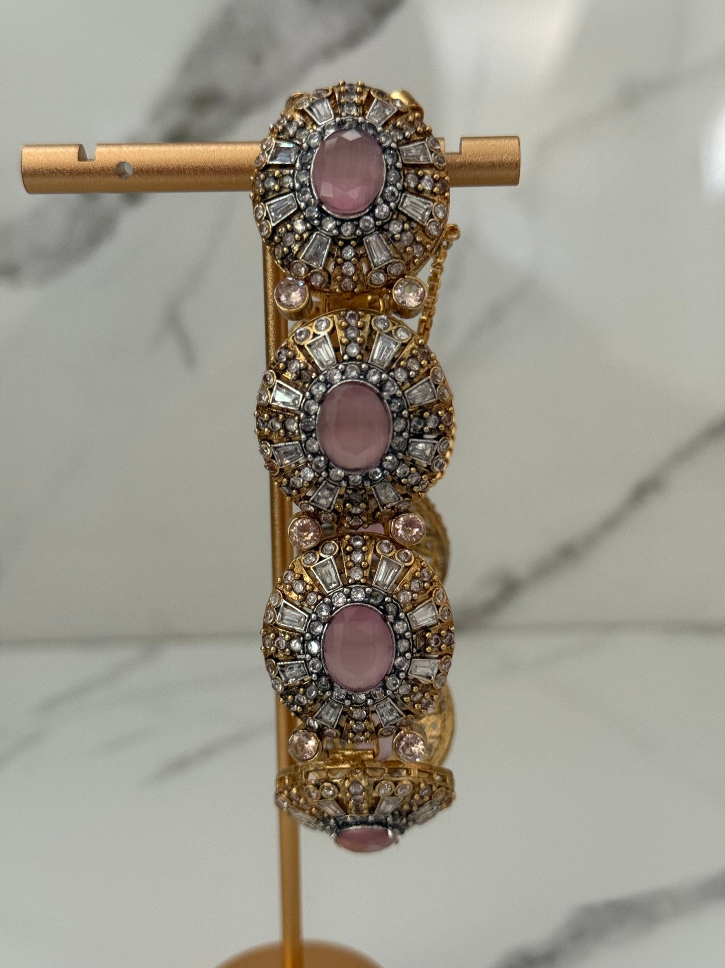 Stone & Pearl Kundan Bracelet