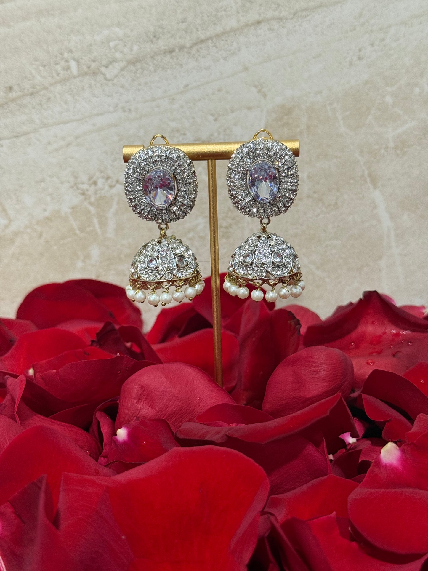 Pearl Drop Jhumkas