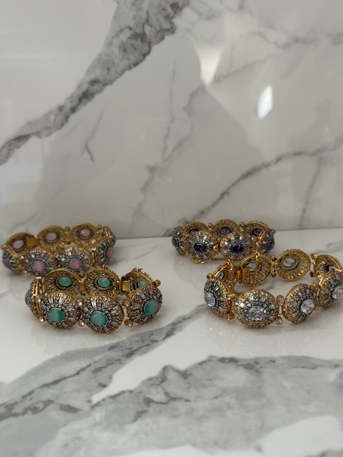 Stone & Pearl Kundan Bracelet